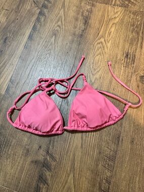 J. Crew Pink Triangle Bikini Top
